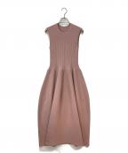 Mystradaマイストラーダ）の古着「ホールガーメントベア切替ワンピース」｜ピンク