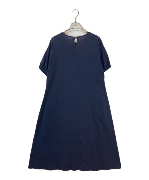 kurashi&trips publishing（クラシアンドトリップス パブリッシング）kurashi&trips publishing (クラシアンドトリップス パブリッシング) カットソーワンピース ネイビー サイズ:Mの古着・服飾アイテム