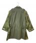 blackmeans (ブラックミーンズ) TRENCH COAT / トレンチコート / 切替レザーコート 945-77TJ349-1 オリーブ×グリーン サイズ:4：40000円
