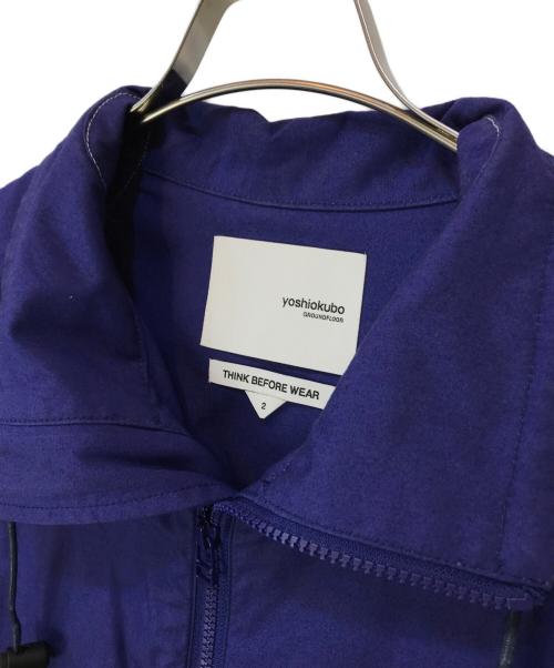 yoshio kubo（ヨシオクボ）yoshio kubo (ヨシオクボ) WAIST SHAPED COAT パープル サイズ:2の古着・服飾アイテム