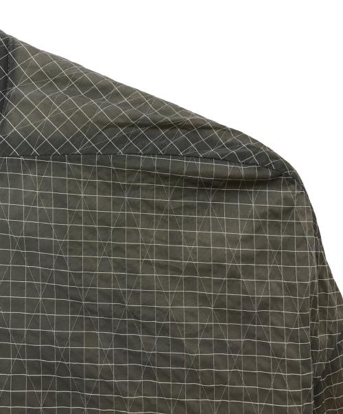 RICK OWENS（リックオウエンス）RICK OWENS (リックオウエンス) グリッドパターン ボンバージャケット グレー サイズ:36の古着・服飾アイテム