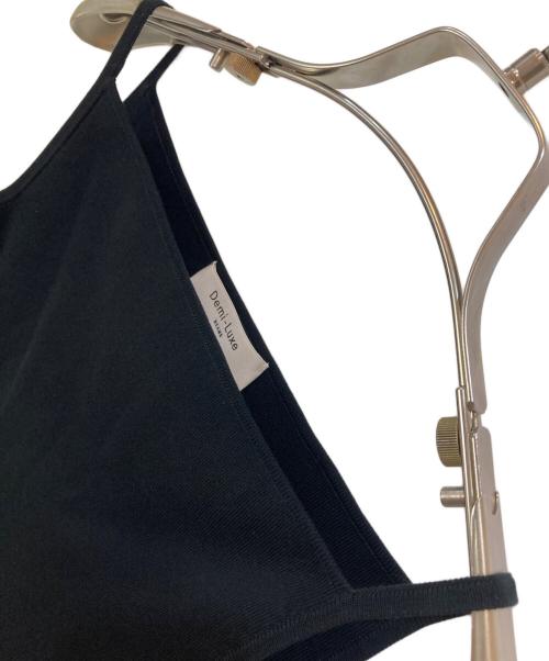 Demi-Luxe Beams（デミルクス ビームス）Demi-Luxe Beams (デミルクス ビームス) ヘルシー ニットキャミソール ブラック サイズ:-の古着・服飾アイテム