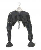 PAMEO POSEパメオポーズ）の古着「Karma Short Blouse」｜ブラック