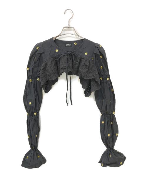 PAMEO POSE（パメオポーズ）PAMEO POSE (パメオポーズ) Karma Short Blouse ブラック サイズ:Fの古着・服飾アイテム