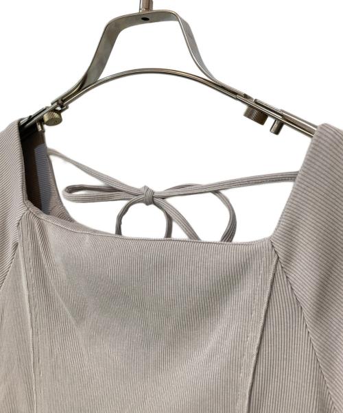 MERCURY DUO（マーキュリーデュオ）MERCURY DUO (マーキュリーデュオ) カットワーク刺繍ドッキングワンピース グレー サイズ:Sの古着・服飾アイテム