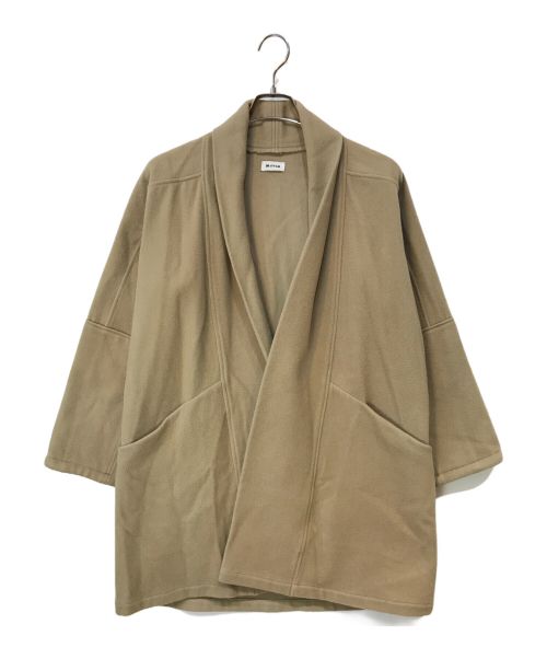 MITTAN（ミッタン）MITTAN (ミッタン) カシミヤ混 半纏コート ベージュ サイズ:1の古着・服飾アイテム