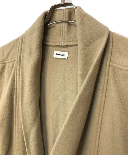 MITTAN（ミッタン）MITTAN (ミッタン) カシミヤ混 半纏コート ベージュ サイズ:1の古着・服飾アイテム