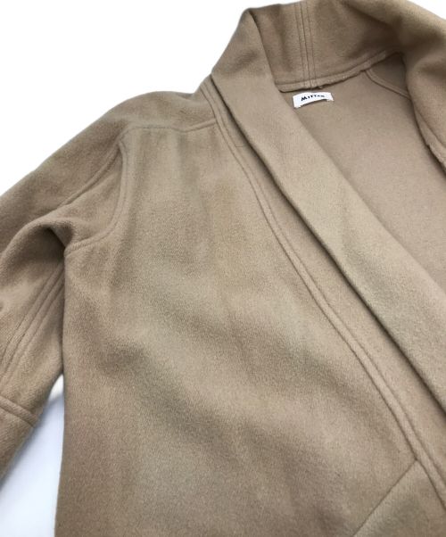 MITTAN（ミッタン）MITTAN (ミッタン) カシミヤ混 半纏コート ベージュ サイズ:1の古着・服飾アイテム