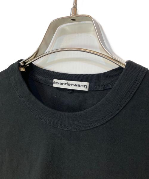ALEXANDER WANG（アレキサンダー・ワン）ALEXANDER WANG (アレキサンダーワン) クロップドTシャツ ブラック サイズ:XSの古着・服飾アイテム