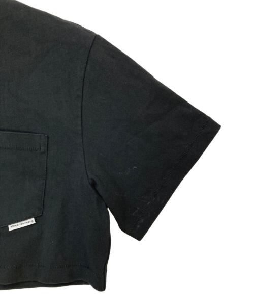 ALEXANDER WANG（アレキサンダー・ワン）ALEXANDER WANG (アレキサンダーワン) クロップドTシャツ ブラック サイズ:XSの古着・服飾アイテム