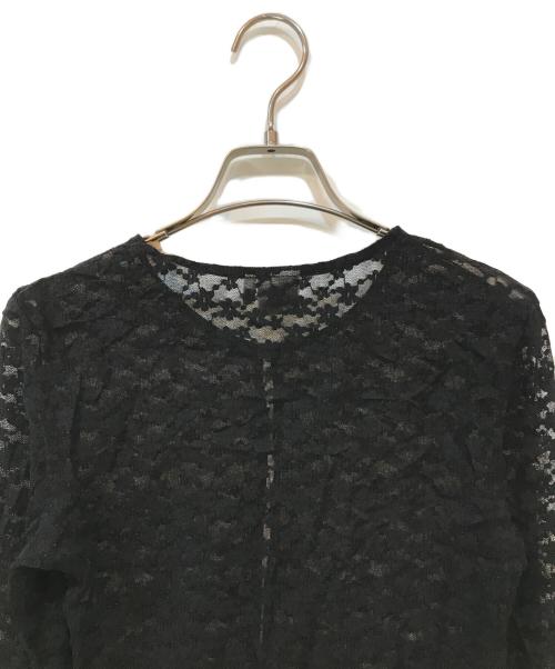 BAUM UND PFERDGARTEN（バウムウンドヘルガーデン）BAUM UND PFERDGARTEN (バウムウンドヘルガーデン) レースストレッチカーディガン ブラック サイズ:Sの古着・服飾アイテム