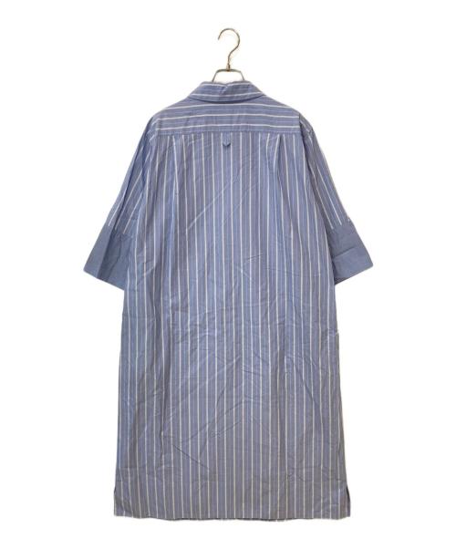 MARGARET HOWELL（マーガレットハウエル）MARGARET HOWELL (マーガレットハウエル) WIDE PJ STRIPE COTTONワンピース ブルー サイズ:2の古着・服飾アイテム