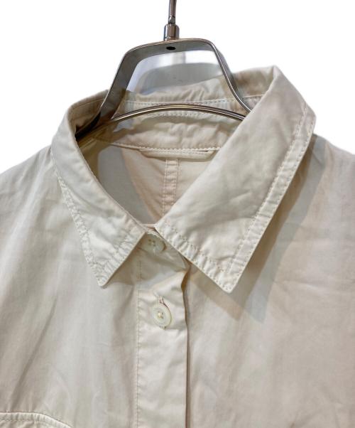 Spick and Span（スピック＆スパン）Spick and Span (スピックアンドスパン) ガーメントダイサファリシャツ アイボリー サイズ:Fの古着・服飾アイテム