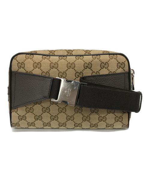 GUCCI（グッチ）GUCCI (グッチ) GGキャンバスボディバッグ ベージュの古着・服飾アイテム