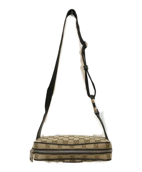 GUCCI（グッチ）GUCCI (グッチ) GGキャンバスボディバッグ ベージュの古着・服飾アイテム