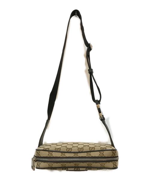GUCCI（グッチ）GUCCI (グッチ) GGキャンバスボディバッグ ベージュの古着・服飾アイテム