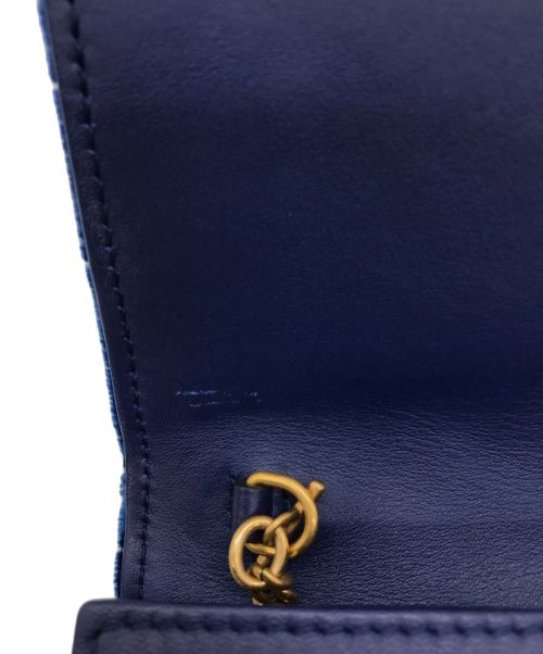 GUCCI（グッチ）GUCCI (グッチ) スモールチェーンショルダーバッグ ブルーの古着・服飾アイテム