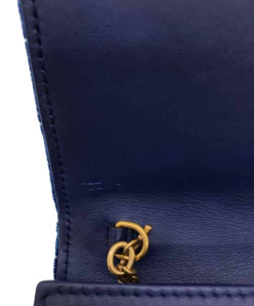 GUCCI（グッチ）GUCCI (グッチ) スモールチェーンショルダーバッグ ブルーの古着・服飾アイテム