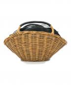 oddsオッズ）の古着「ARG VENUS BAG カゴバッグ」｜ブラック×ブラウン