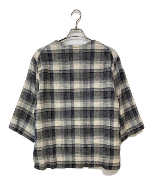 SUNSEA（サンシー）SUNSEA (サンシー) Check Pull Over グレー サイズ:2の古着・服飾アイテム