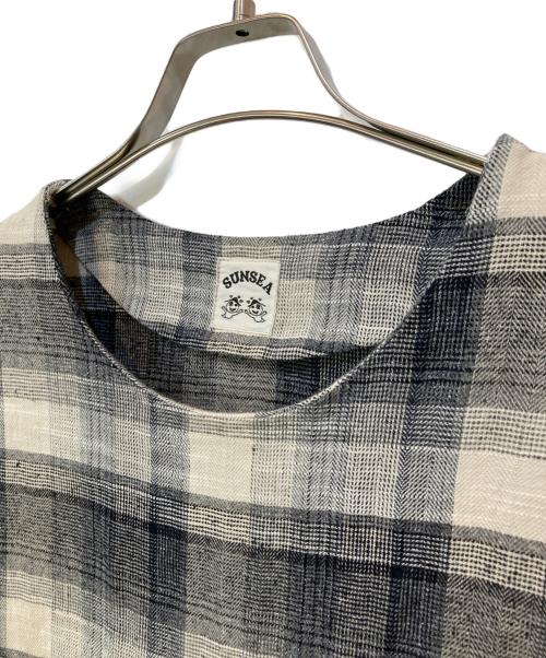 SUNSEA（サンシー）SUNSEA (サンシー) Check Pull Over グレー サイズ:2の古着・服飾アイテム