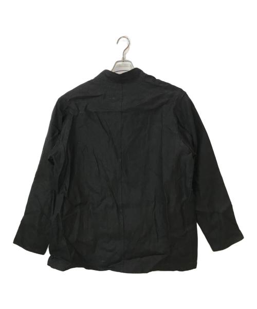 WORKERS（ワーカーズ）WORKERS (ワーカーズ) FORESTIER FRENCH LINEN HERRINGBONE ジャケット ブラック サイズ:42の古着・服飾アイテム