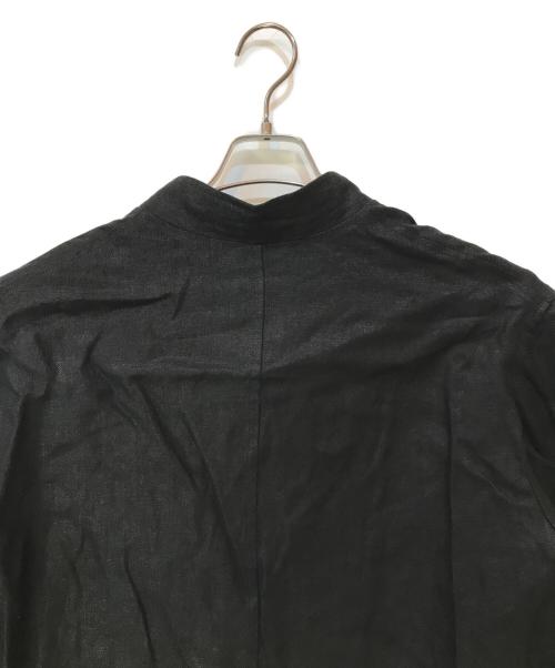 WORKERS（ワーカーズ）WORKERS (ワーカーズ) FORESTIER FRENCH LINEN HERRINGBONE ジャケット ブラック サイズ:42の古着・服飾アイテム