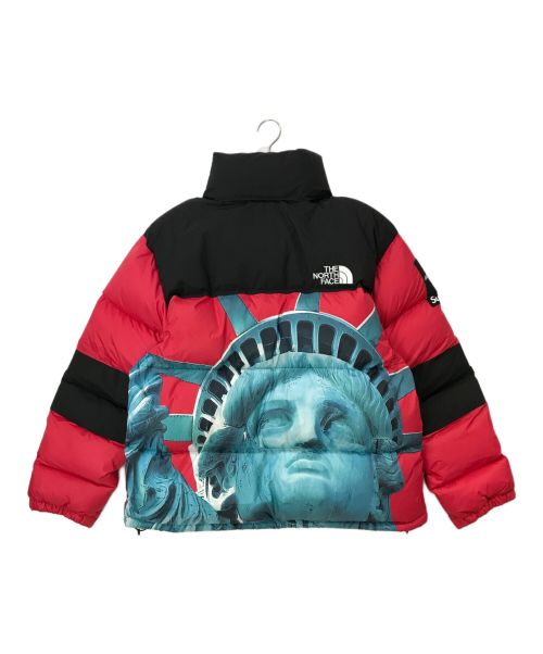 THE NORTH FACE（ザ ノース フェイス）THE NORTH FACE (ザ ノース フェイス) SUPREME (シュプリーム) 19AW Statue of Liberty Baltoro Jacket ダウンジャケット レッド×ブルー サイズ:Lの古着・服飾アイテム