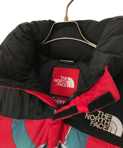 THE NORTH FACE（ザ ノース フェイス）THE NORTH FACE (ザ ノース フェイス) SUPREME (シュプリーム) 19AW Statue of Liberty Baltoro Jacket ダウンジャケット レッド×ブルー サイズ:Lの古着・服飾アイテム