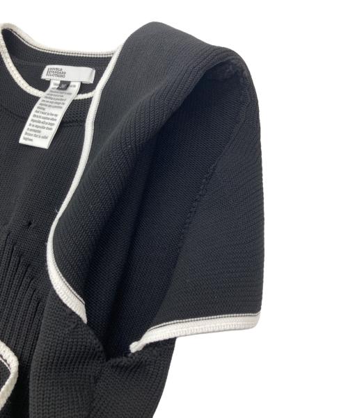 DOUBLE STANDARD CLOTHING（ダブルスタンダードクロージング）DOUBLE STANDARD CLOTHING (ダブルスタンダードクロージング) バイカラーニットトップス ブラック サイズ:36の古着・服飾アイテム