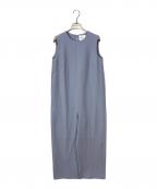 Ameri VINTAGEアメリヴィンテージ）の古着「MANY WAY LADY LIKE FRILL ROMPERS」｜スカイブルー