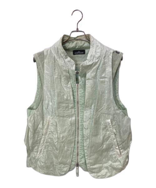 STONE ISLAND SHADOW PROJECT（ストーンアイランド シャドウプロジェクト）STONE ISLAND SHADOW PROJECT (ストーンアイランド シャドウプロジェクト) UTILITY VEST CHAPTER 2 GLASS LINEN ベージュ サイズ:Lの古着・服飾アイテム