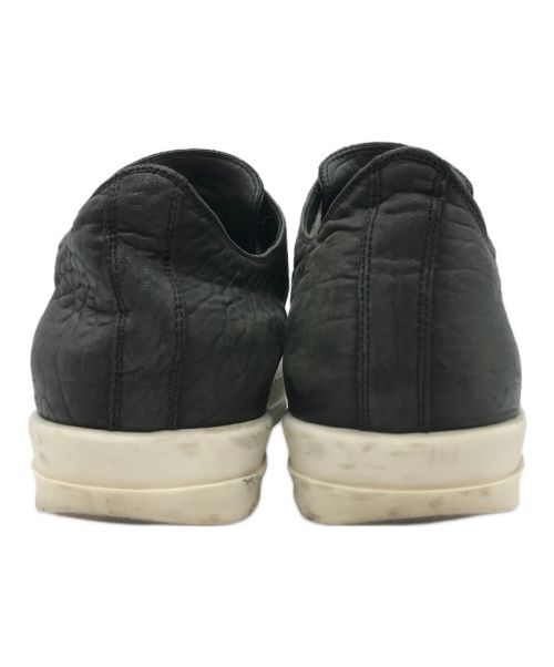 RICK OWENS（リックオウエンス）RICK OWENS (リックオウエンス) RAMONES LOW レザーローカットスニーカー ブラック サイズ:41の古着・服飾アイテム