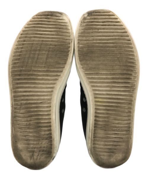 RICK OWENS（リックオウエンス）RICK OWENS (リックオウエンス) RAMONES LOW レザーローカットスニーカー ブラック サイズ:41の古着・服飾アイテム