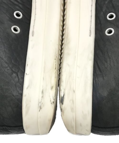 RICK OWENS（リックオウエンス）RICK OWENS (リックオウエンス) RAMONES LOW レザーローカットスニーカー ブラック サイズ:41の古着・服飾アイテム