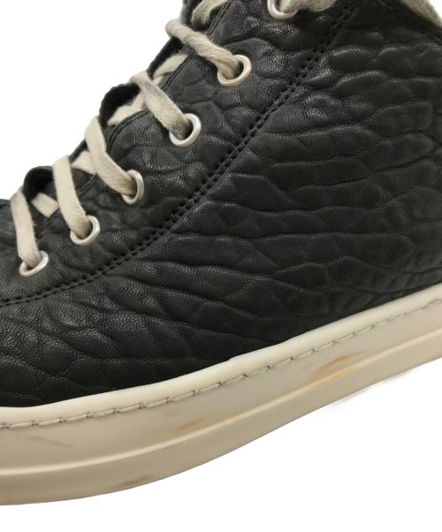 RICK OWENS（リックオウエンス）RICK OWENS (リックオウエンス) RAMONES LOW レザーローカットスニーカー ブラック サイズ:41の古着・服飾アイテム
