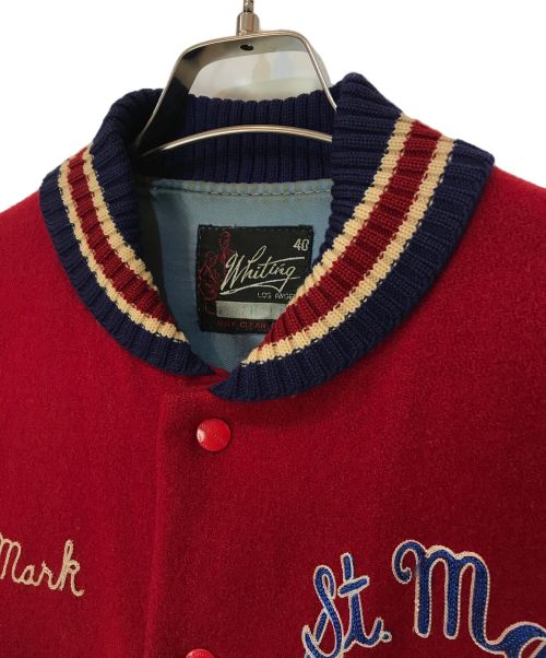 Whiting（ホワイティング）Whiting (ホワイティング) 60s スタジャン レッド サイズ:40の古着・服飾アイテム