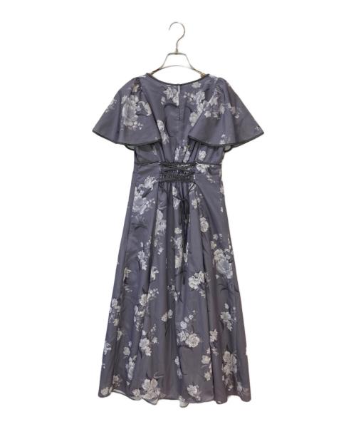 MERCURY DUO（マーキュリーデュオ）MERCURY DUO (マーキュリーデュオ) フレアースリーブフラワーワンピース グレー サイズ:Sの古着・服飾アイテム