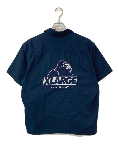 X-LARGE（エクストララージ）X-LARGE (エクストララージ) 半袖シャツ ネイビー サイズ:Lの古着・服飾アイテム