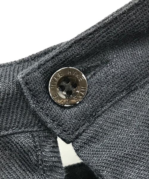 HYKE（ハイク）HYKE (ハイク) LINEN DRESS チャコールグレー サイズ:1の古着・服飾アイテム