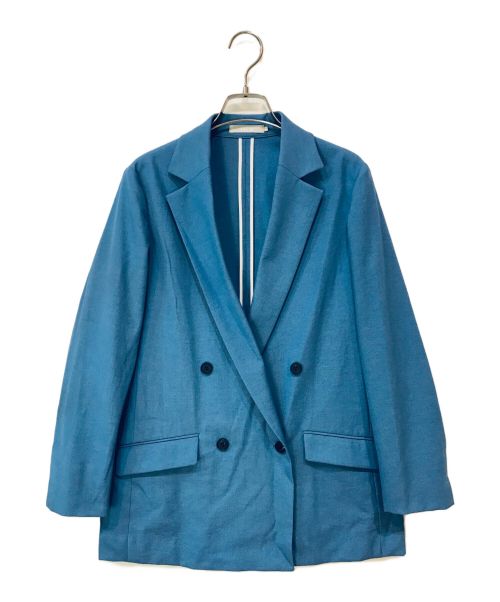 icB（アイシービー）icB (アイシービー) LooseWeave ジャケット スカイブルー サイズ:4の古着・服飾アイテム