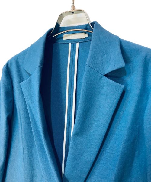 icB（アイシービー）icB (アイシービー) LooseWeave ジャケット スカイブルー サイズ:4の古着・服飾アイテム