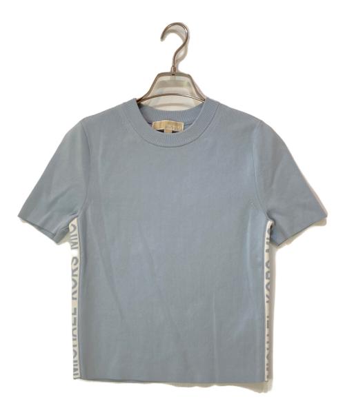 MICHAEL MICHAEL KORS（マイケル マイケルコース）MICHAEL MICHAEL KORS (マイケル マイケルコース) 半袖ニット スカイブルー サイズ:XSの古着・服飾アイテム