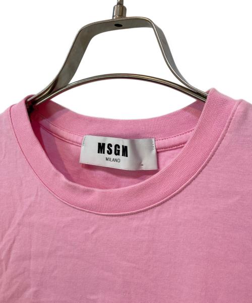MSGM（エムエスジーエム）MSGM (エムエスジーエム) プリントTシャツ ピンク サイズ:12の古着・服飾アイテム