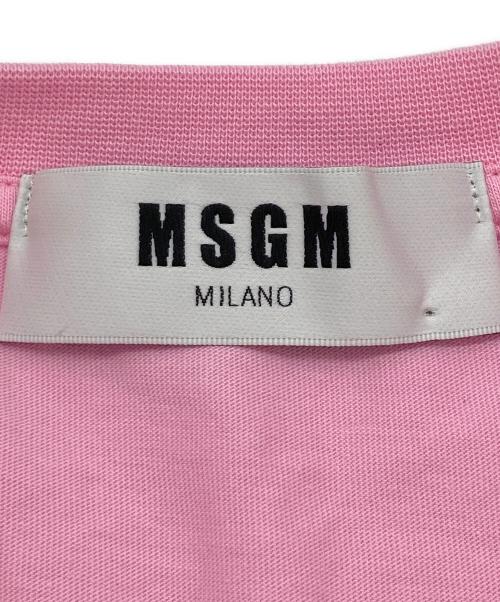 MSGM（エムエスジーエム）MSGM (エムエスジーエム) プリントTシャツ ピンク サイズ:12の古着・服飾アイテム