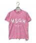 MSGM（エムエスジーエム）の古着「プリントTシャツ」｜ピンク