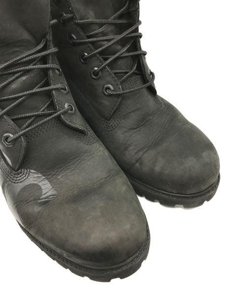 Timberland（ティンバーランド）Timberland (ティンバーランド) SUPREME (シュプリーム) 20AW Big Logo 6-inch Premium Boo ブーツ ブラック サイズ:9.5Mの古着・服飾アイテム