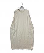 nest Robeネストローブ）の古着「度詰天竺ノースリーブコクーン ワンピース」｜ベージュ