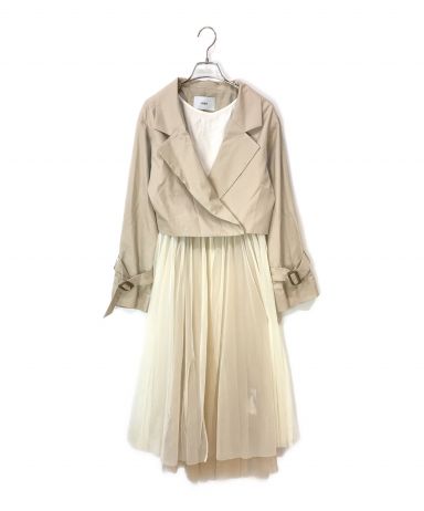 シェリエ　トレンチコート新品未使用タグあり 中古・古着通販】sheller (シェリエ) 3wayチュールトレンチコート