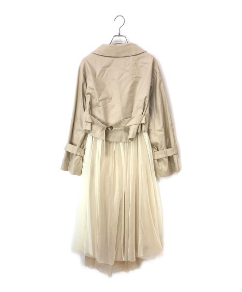 sheller（シェリエ）sheller (シェリエ) 3wayチュールトレンチコート ベージュ サイズ:Fの古着・服飾アイテム